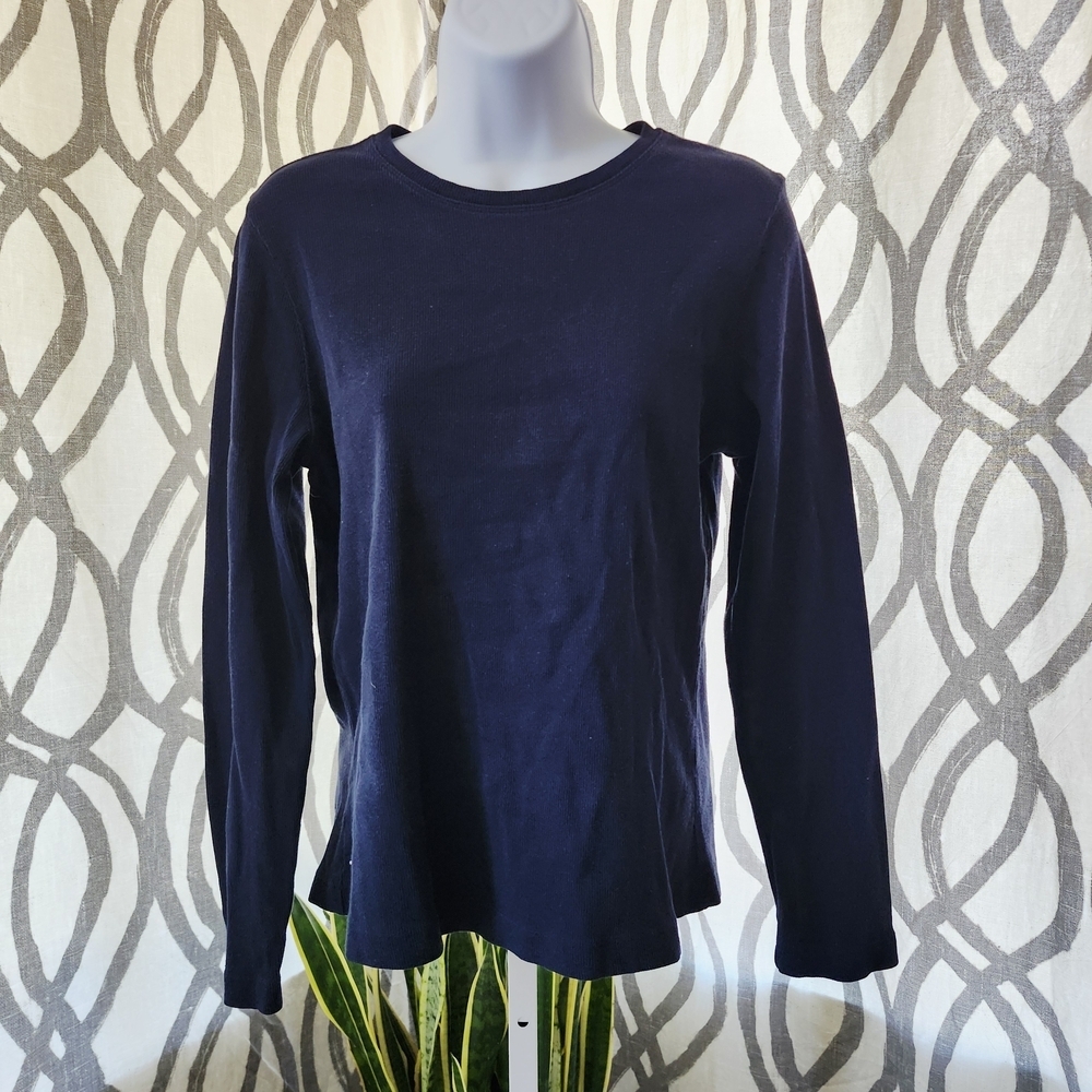 Liz Claiborne Navy Sweater Top